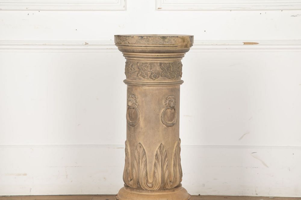 19th Century Neoclassical Terracotta Pedestal GA0333344