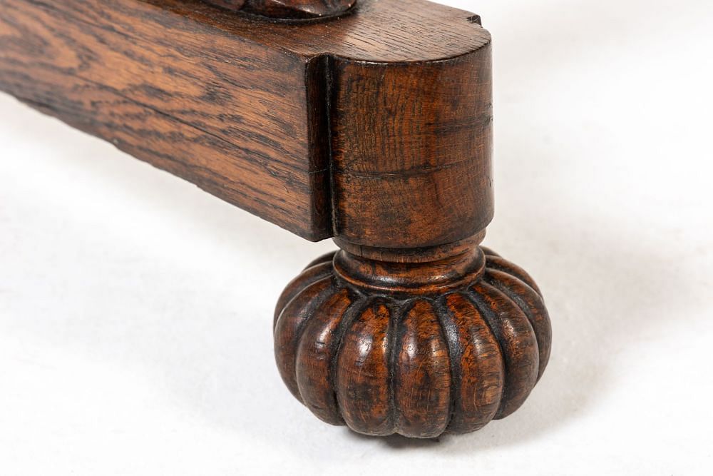 19th Century English Regency Oak Dumb Waiter BK0640641