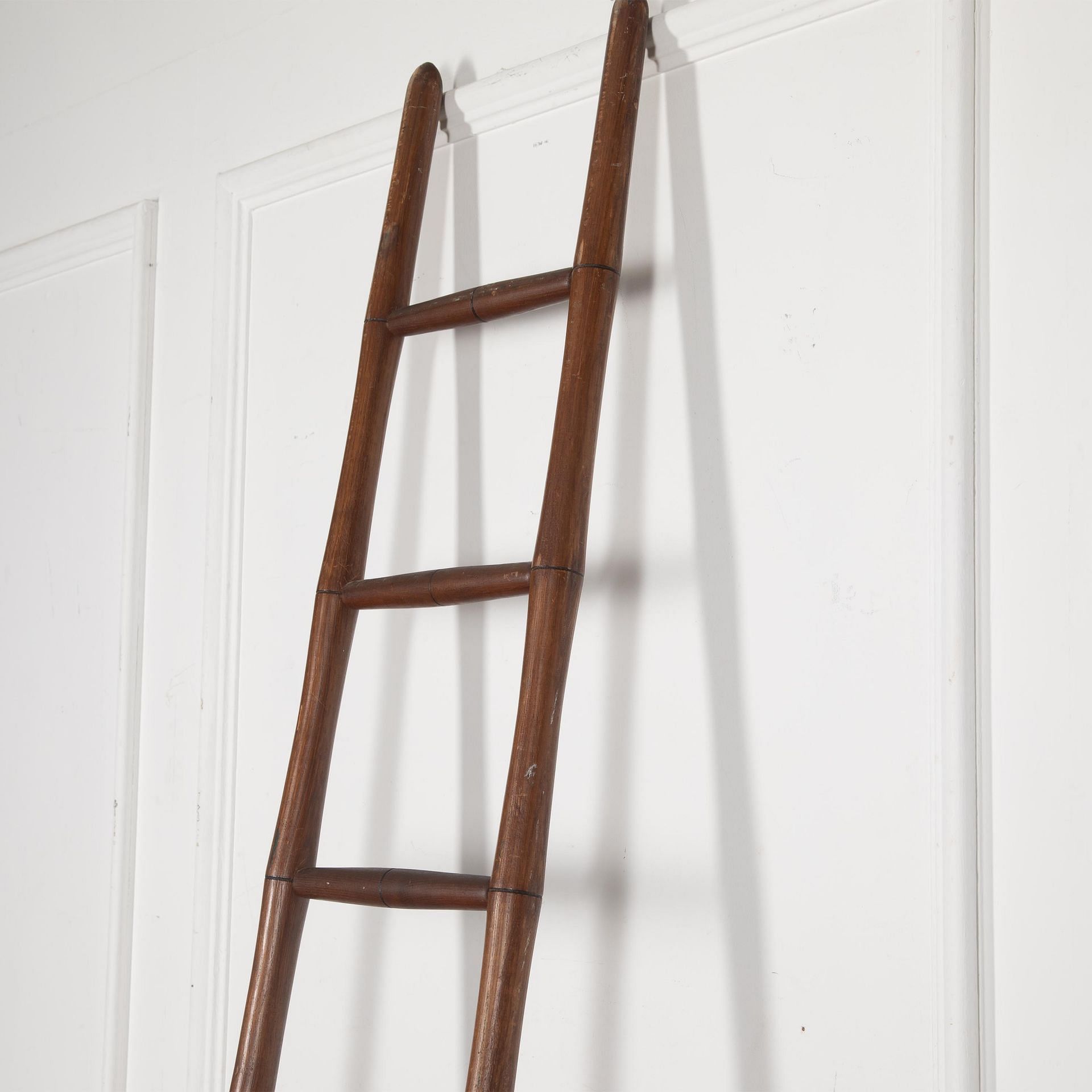 アンティーク雑貨 ladder Set of 20th Century French Ash Faux Bamboo Ladders