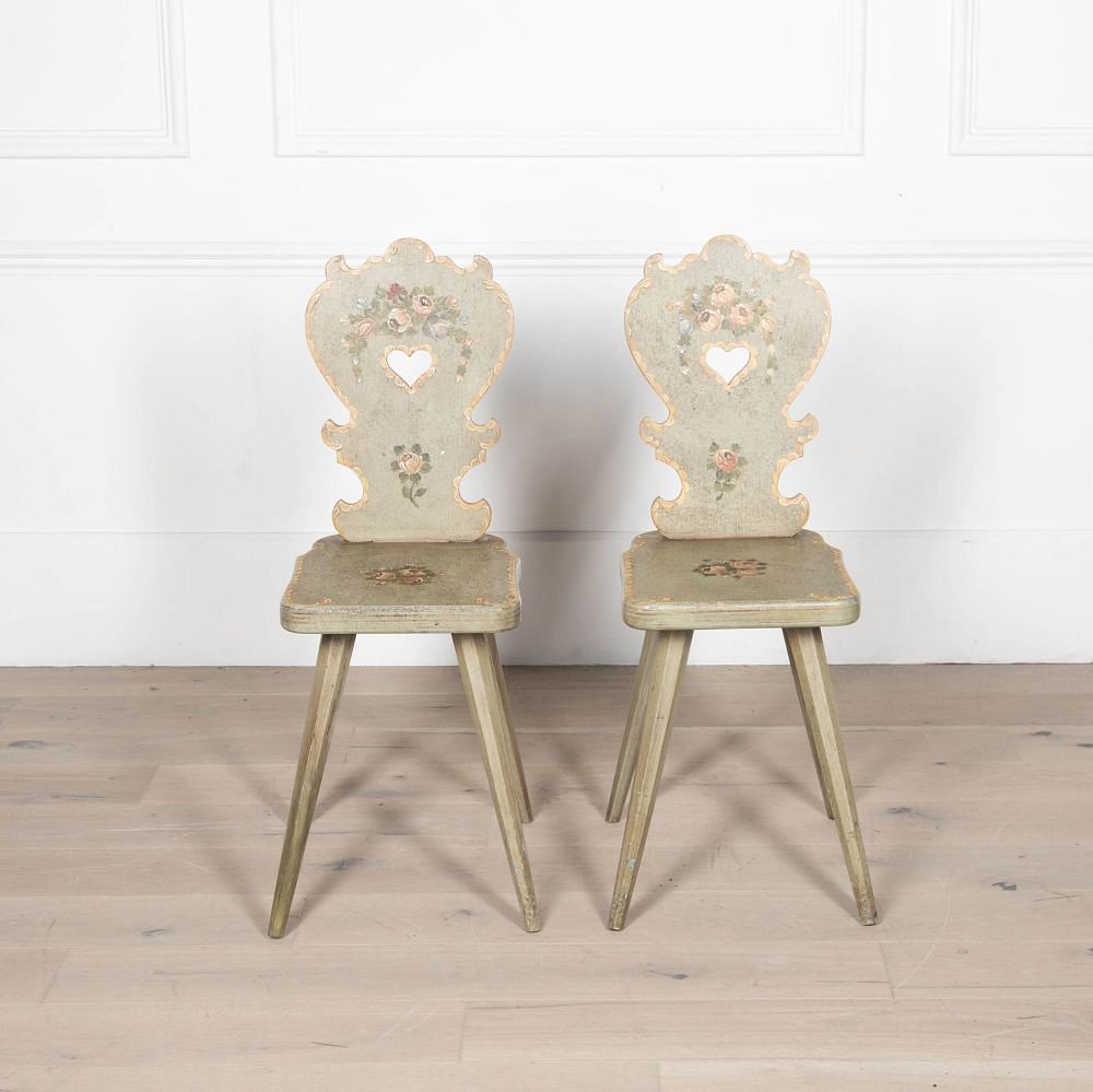 Pair of Charming Folk Art Side Chairs CH1532409
