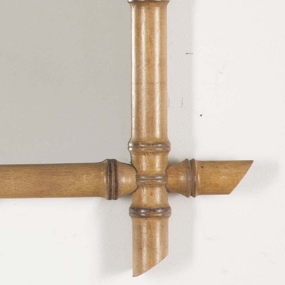 20th Century French Faux Bamboo Mirror MI3523130