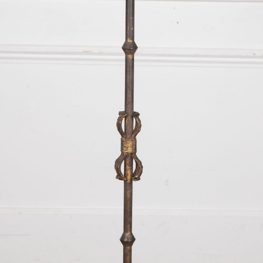 Mid-Century Spanish Gilded Iron Floor Lamp LF3030800