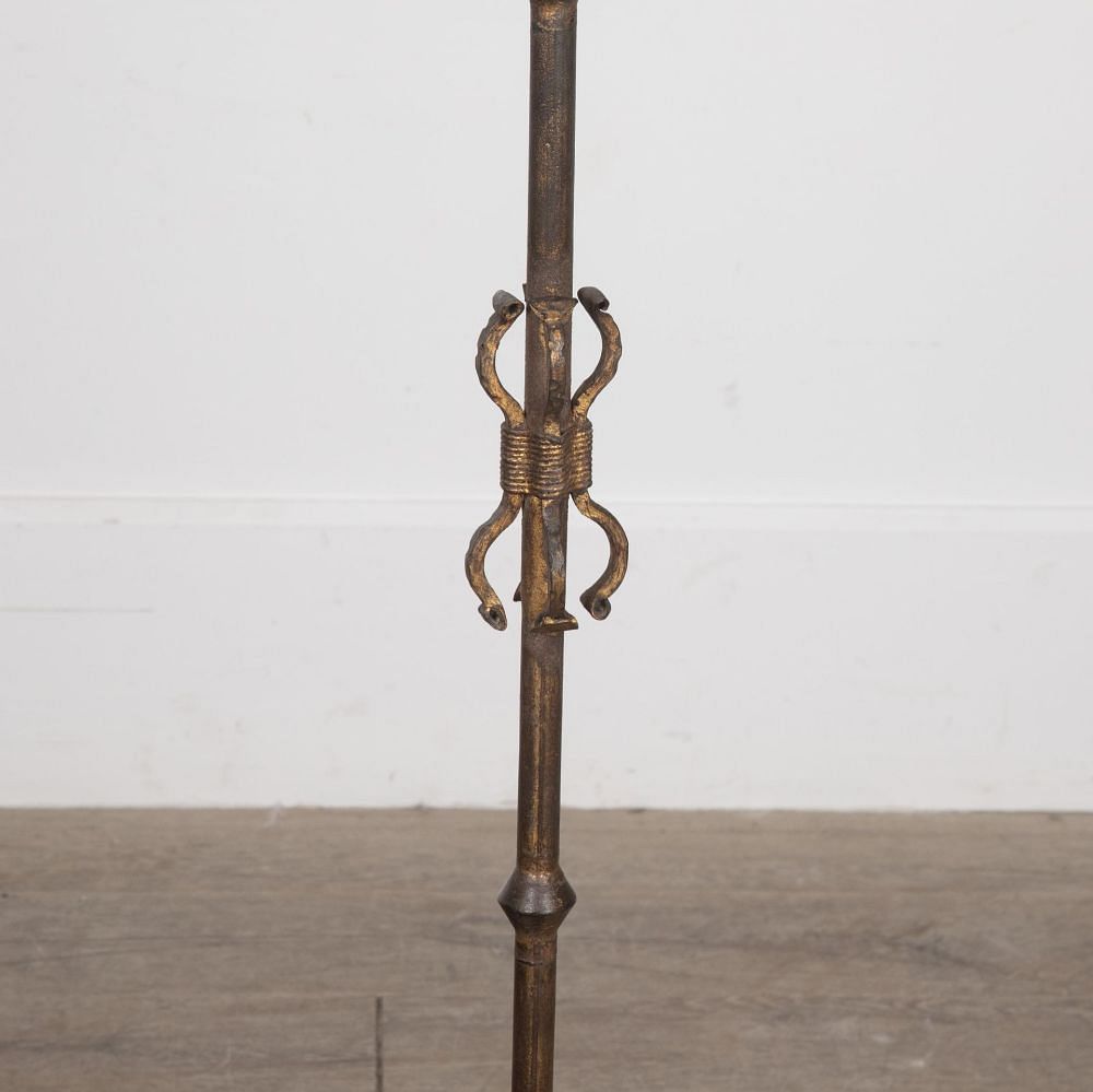 Mid-Century Spanish Gilded Iron Floor Lamp LF3030800