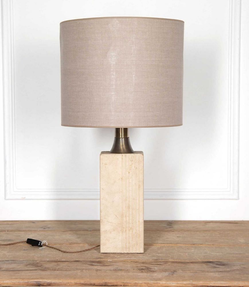 20th Century Italian Travertine Table Lamp LT9942361