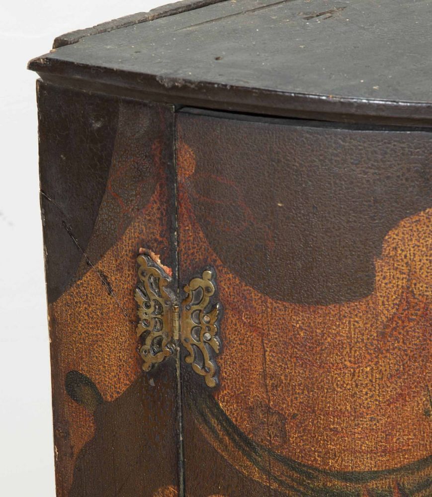 Late 18th Century English Painted Corner Cupboard CA2042107