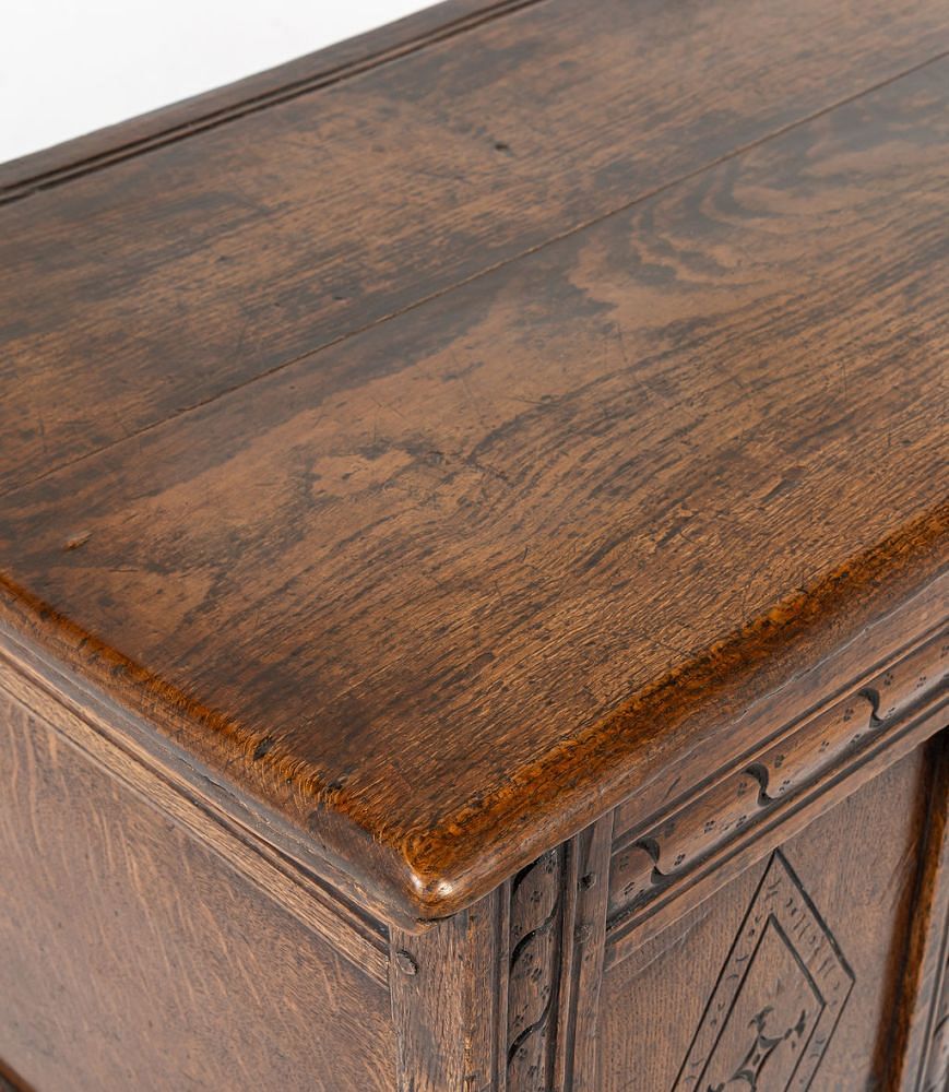 17th Century English Carved Oak Coffer CB0643157
