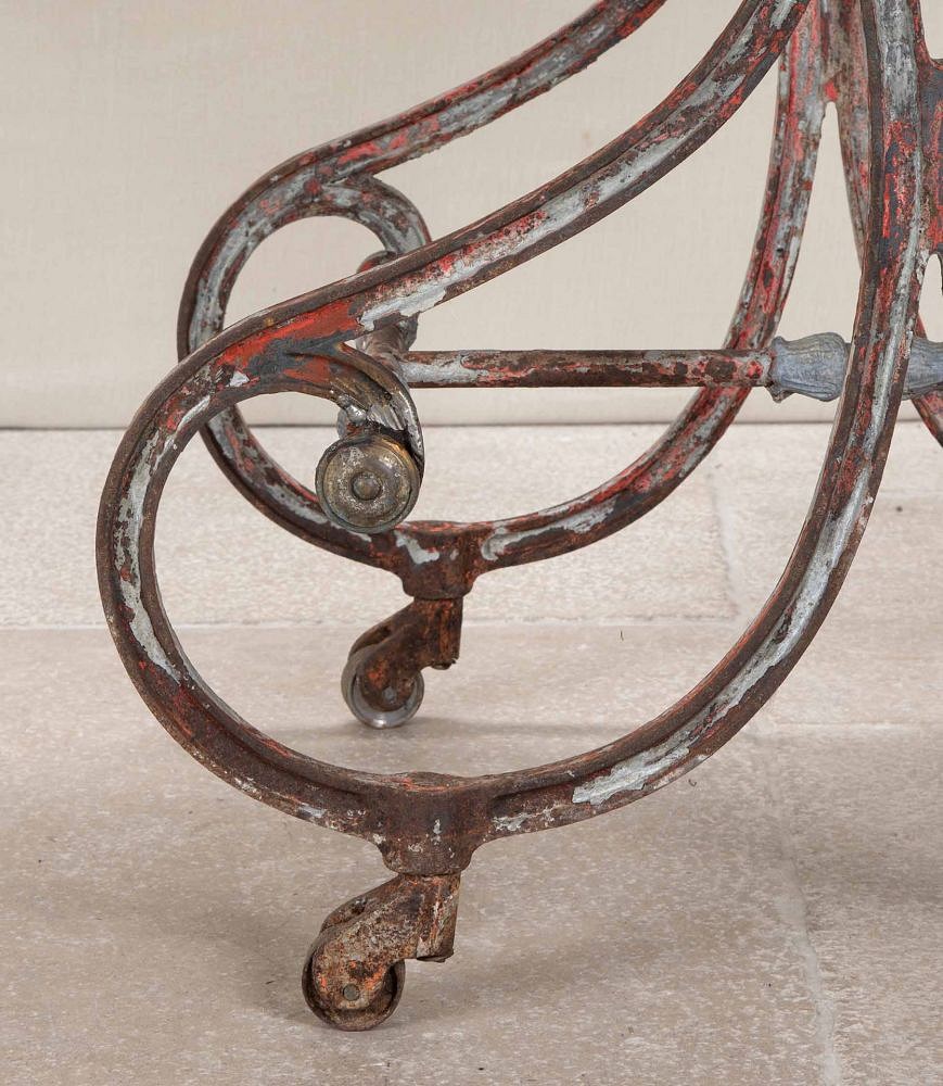 19th Century French Butchers Table with Marble Top CO3242963