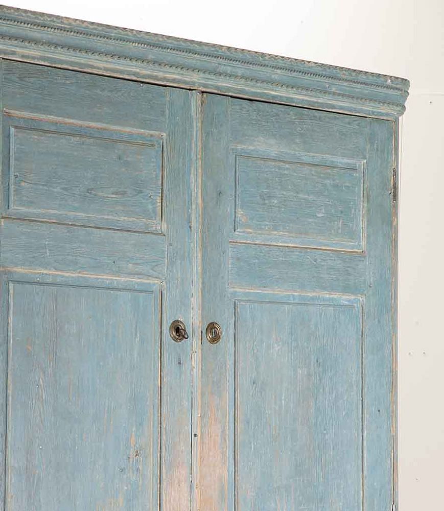 19th Century Two Part Cabinet in Original Paint, from Umea Vasterbotten, Sweden CU6041465