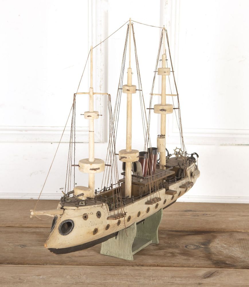Early 20th Century French Ship Model of the Amiral Baudin DA2816385