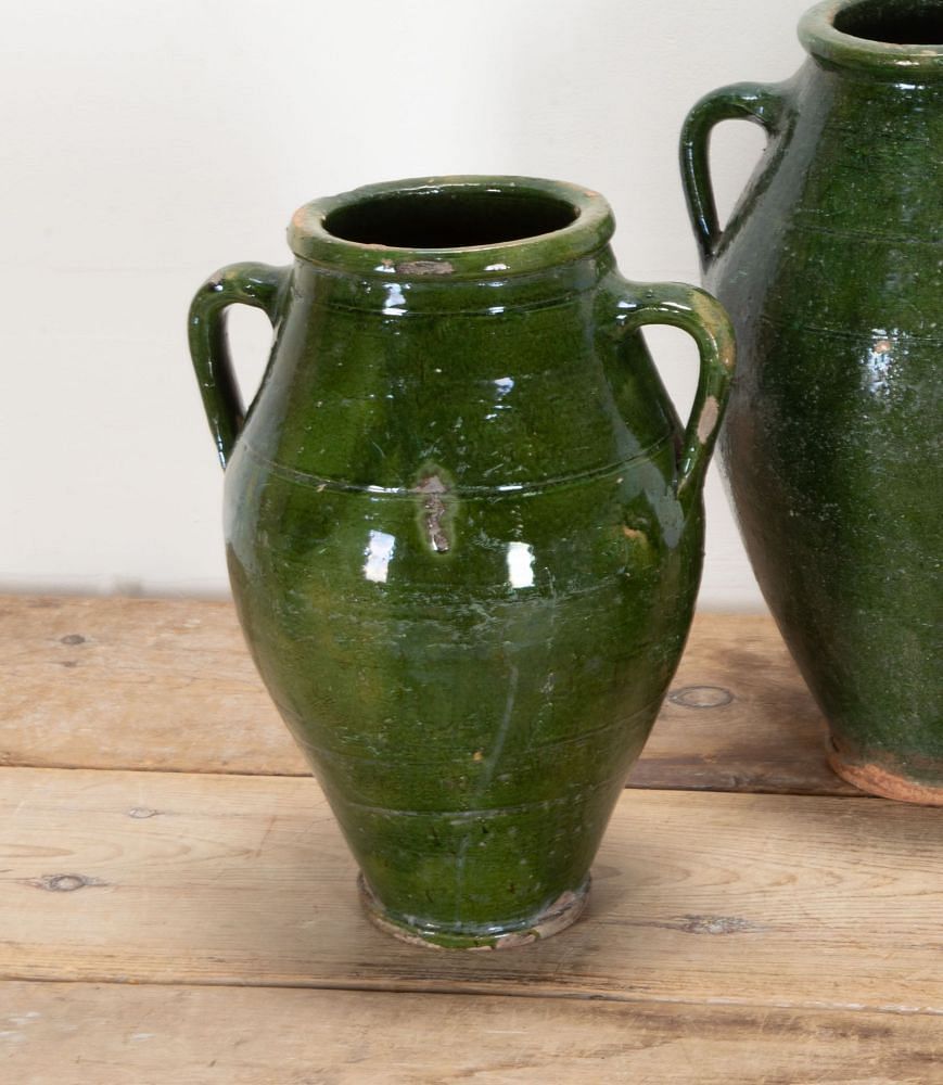 Trio of 19th Century Green Glaze Sardine Pots DA3442320