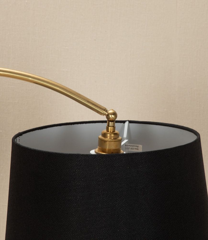 Mid-Century Italian Brass Swing Arm Floor Lamp LF4843625