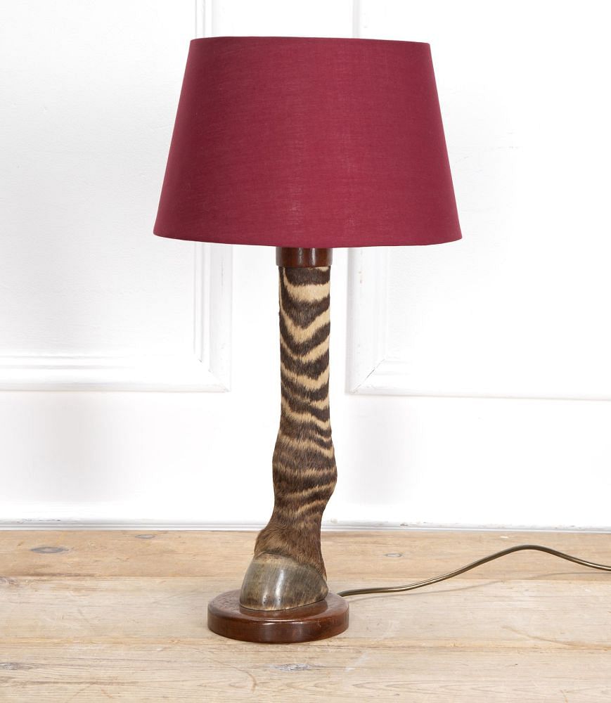 Taxidermy Zebra's Leg Table Lamp LT3937759