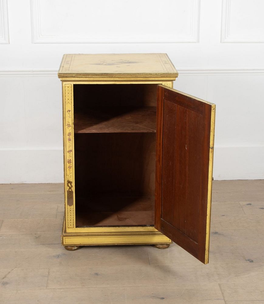 Early 20th Century Chinoiserie Pedestal Cabinet OF051729