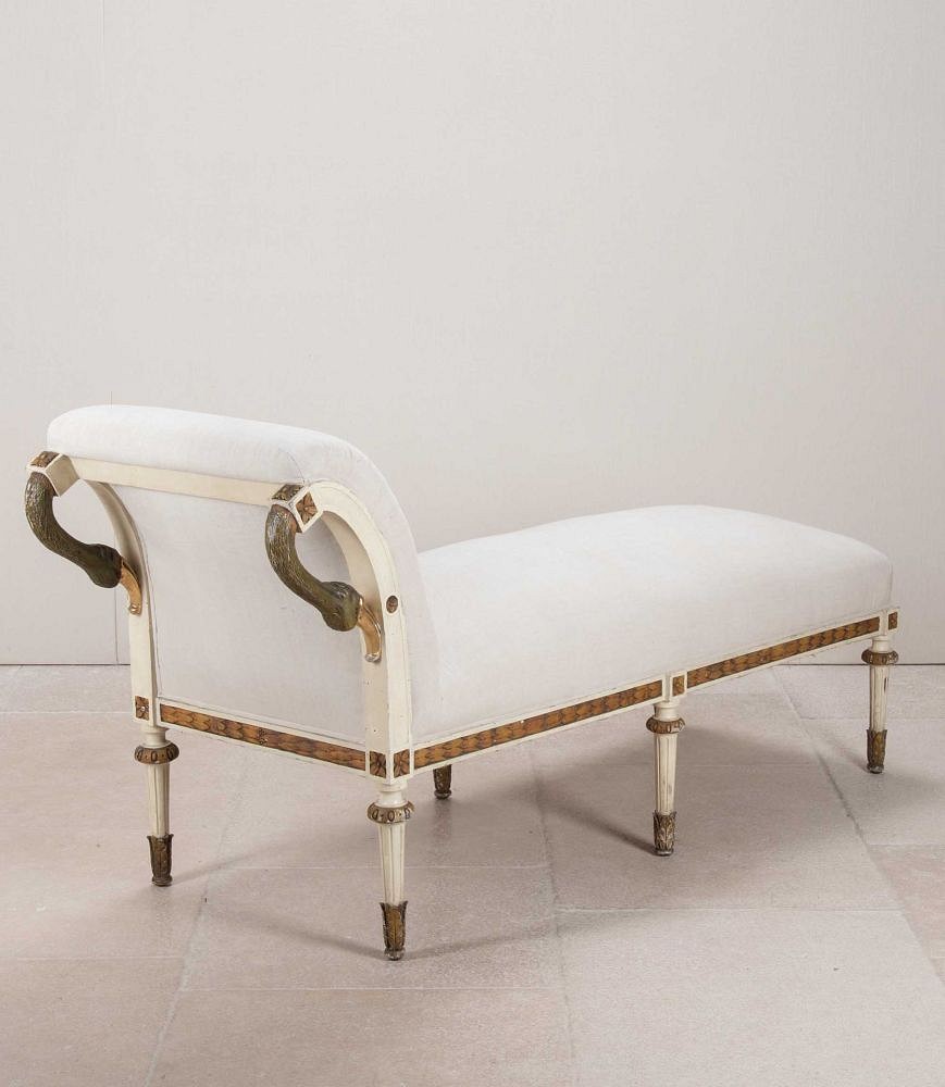 19th Century French Painted and Gilded Daybed SB0142302