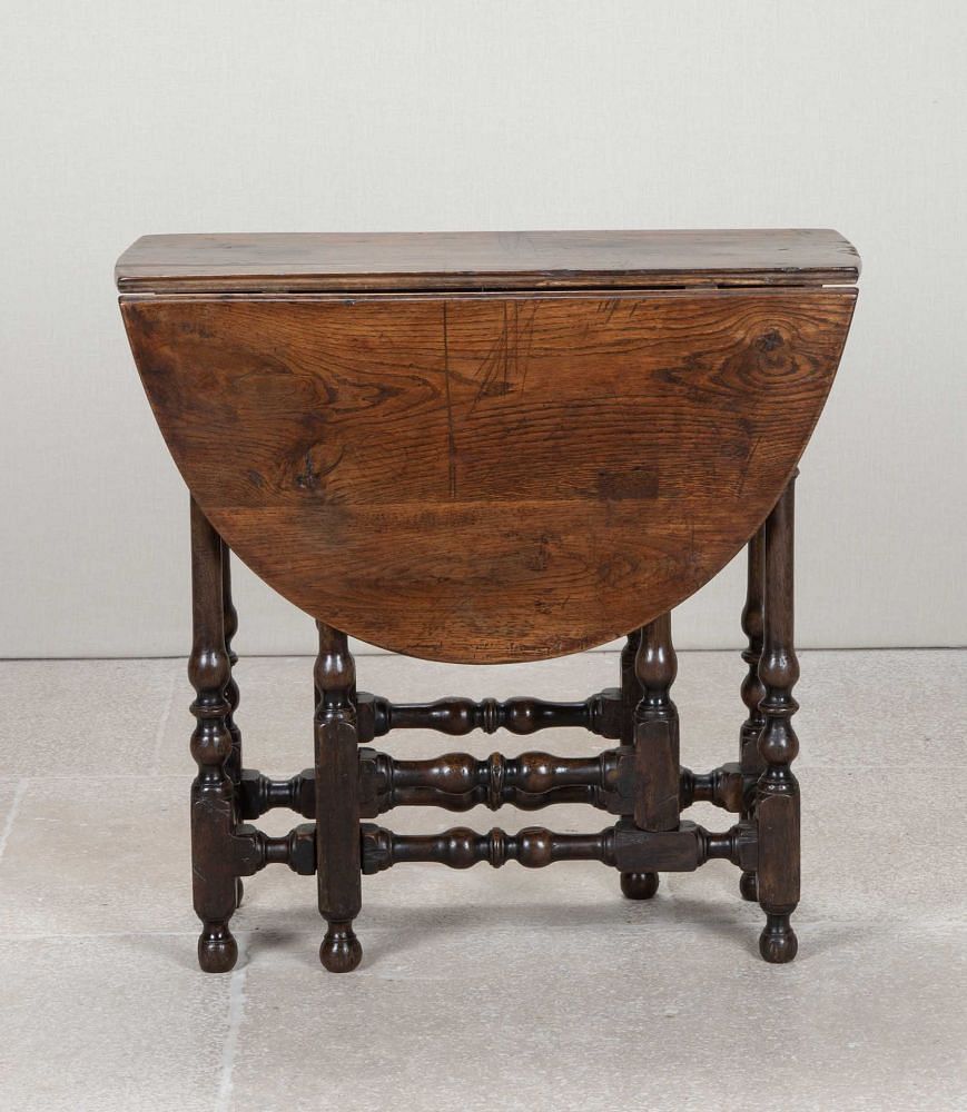 18th Century English Provincial Oak Gate Leg Table TA4343191