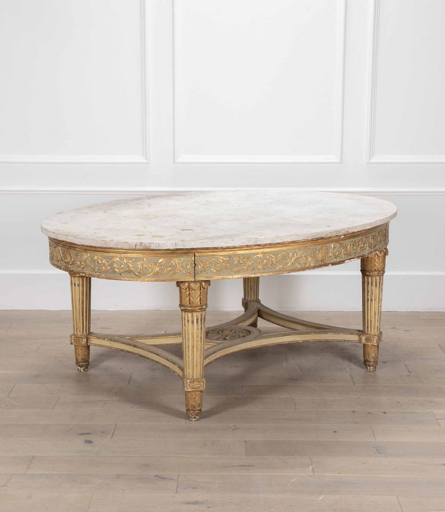 Large 19th Century Italian Oval Centre Table TC9938680