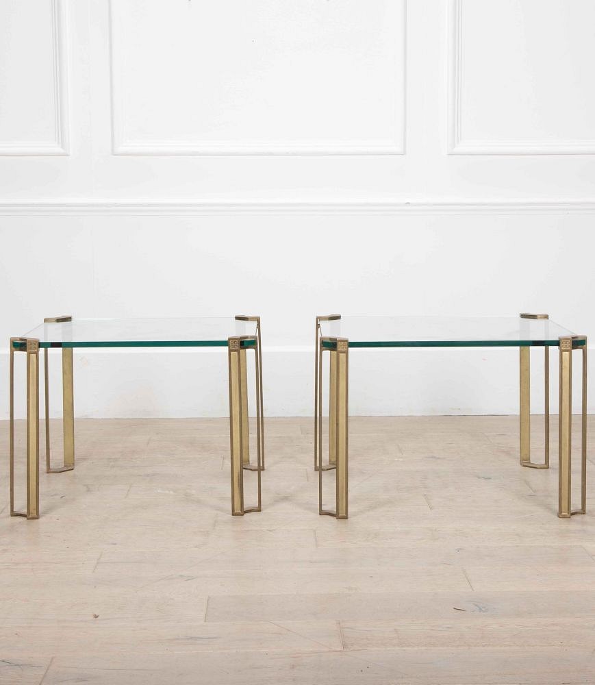 Pair of 20th Century Brass Side Tables by Peter Ghyczy TS1111999