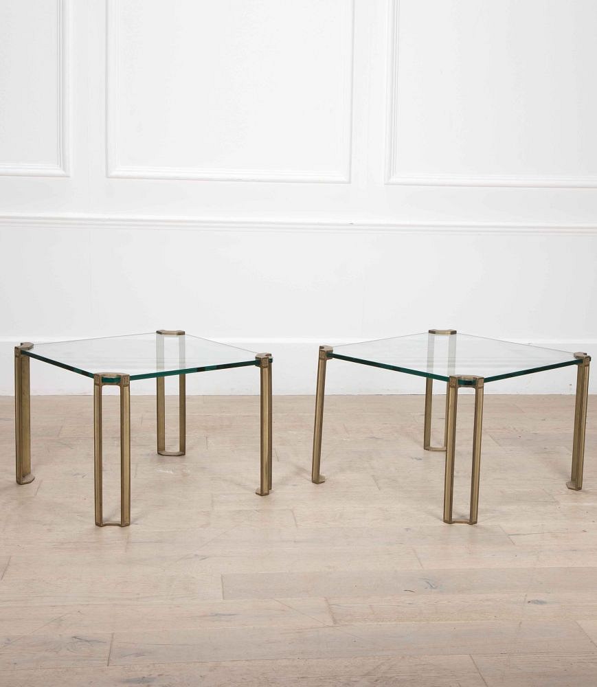 Pair of 20th Century Brass Side Tables by Peter Ghyczy TS1111999