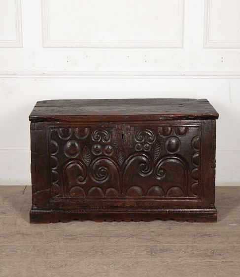 18th Century English Oak Coffer CB5228097