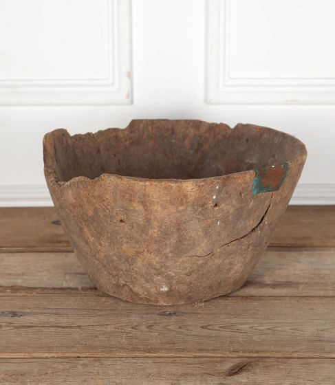 18th Century Primitive Burl Wood Carved Bowl DA7432221