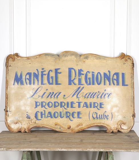 1950's French Riding School Sign DA9921565