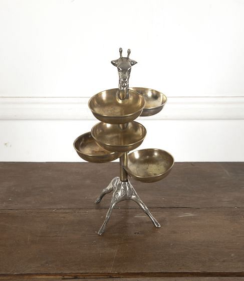 1960s Silver Plate Giraffe Bonbon Dish DA1513001