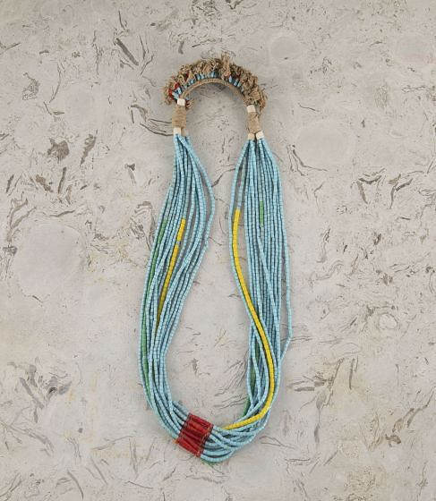 19th Century Nigerian Tribal Glass Bead Necklace LS4423378