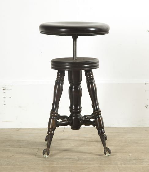 19th Century American Mahogany Revolving Piano Stool ST419731