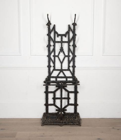 19th Century Cast Iron Faux Bamboo Stick Stand OF5232657