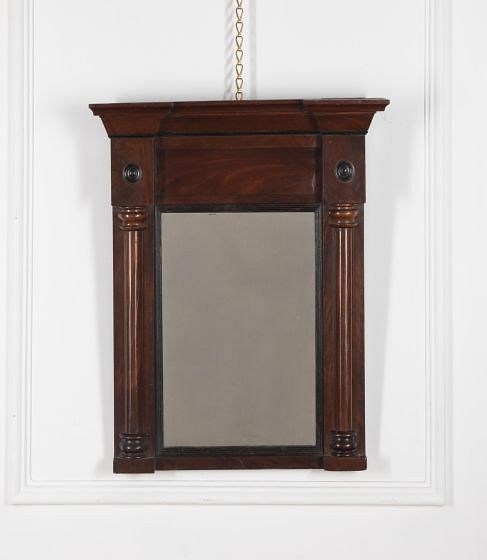 19th Century Empire Mahogany Mirror MI1528723