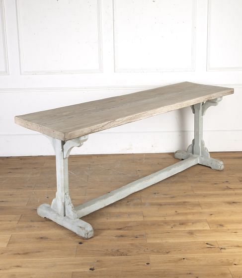 19th Century English Oak Trestle Table CO1420817