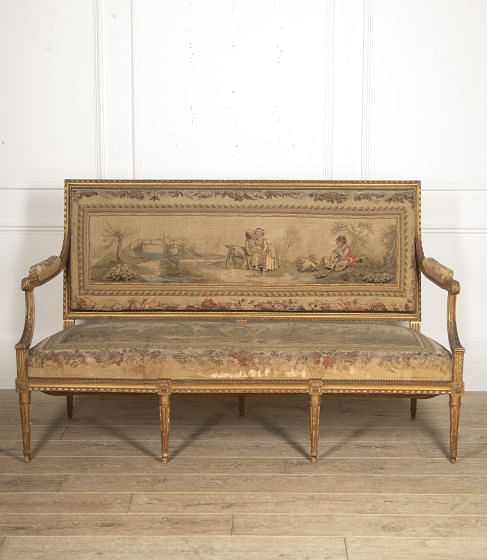 19th Century French Gilt Sofa CH3516012