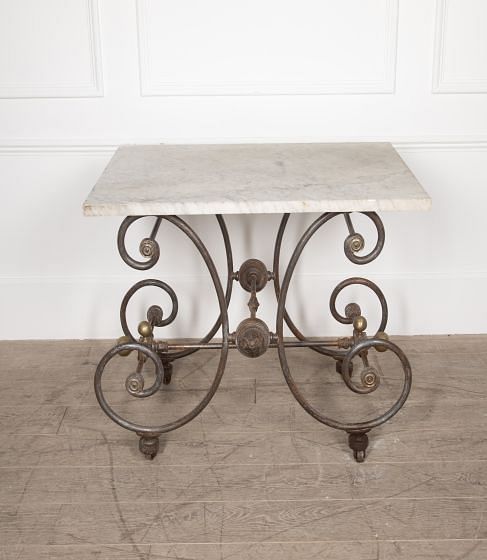 19th Century French Patisserie Table with Decorative Rams Heads TS6028950