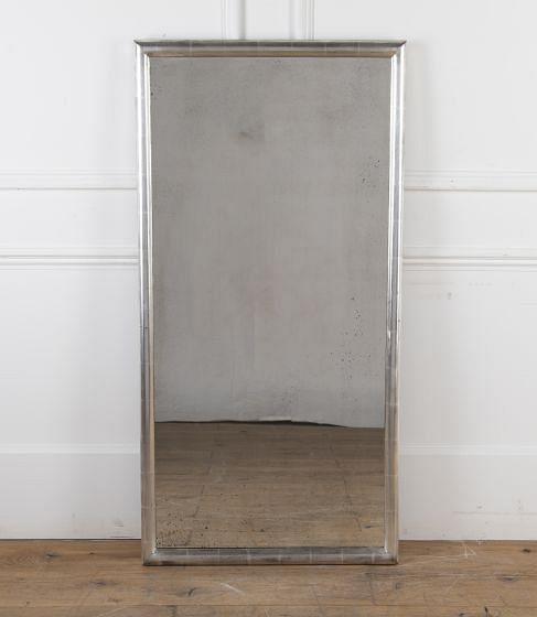 19th Century French Silver Bistro Mirror MI7122314