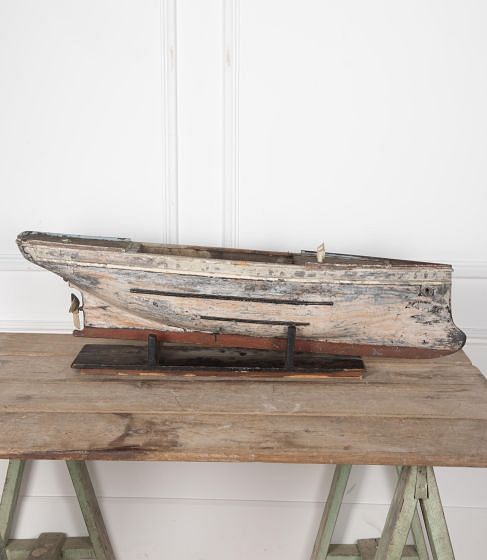 19th Century Handmade Model of a Boat Hull DA8030755