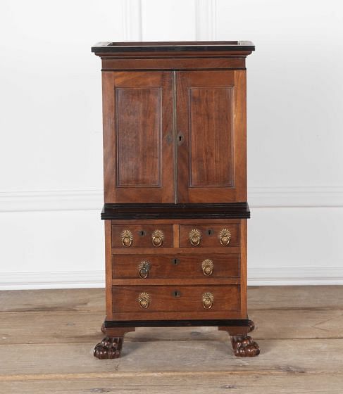 19th Century Miniature Anglo Indian Linen Press OF0329225