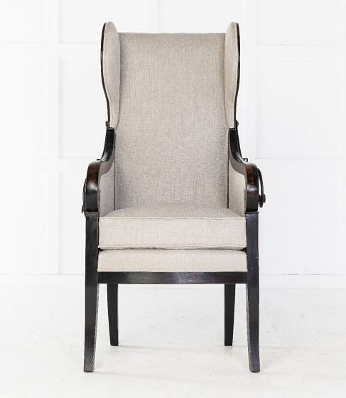 Early 19th Century French Ebonised Reclining Armchair CH0613955