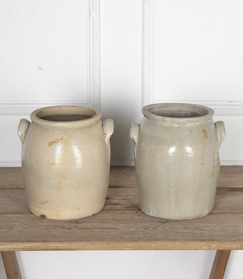 Matched Pair of 20th Century Confit Pots DA8525231