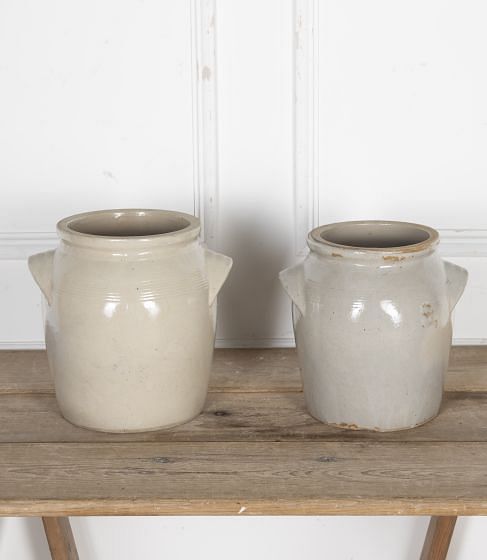 Matched Pair of Large Confit Pots DA8525229