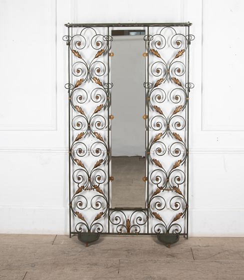 20th Century Art Deco Wrought Iron Hall Stand OF5227965