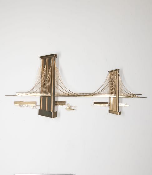 20th Century Brooklyn Bridge Wall Sculpture WD3026278
