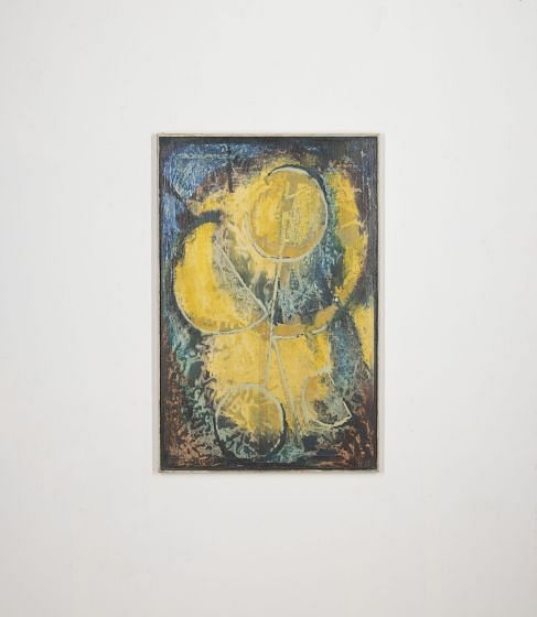 20th Century French Abstract Oil on Board WD2933569