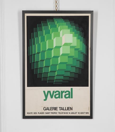 20th Century French Yvaral Screen Print Poster DA2929033