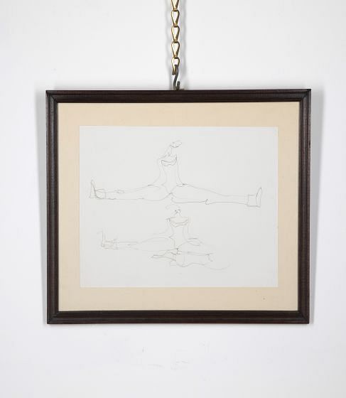 20th Century Ink Sketches 'Limbering Up Ballet Dancer' WD1528769