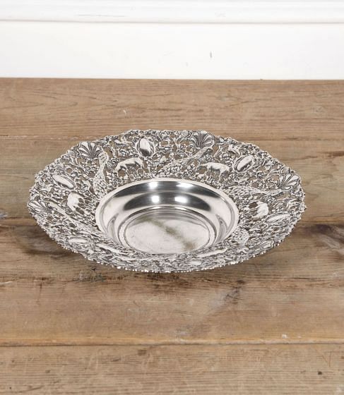 20th Century Large Decorative Silverplate Tray DA1532473