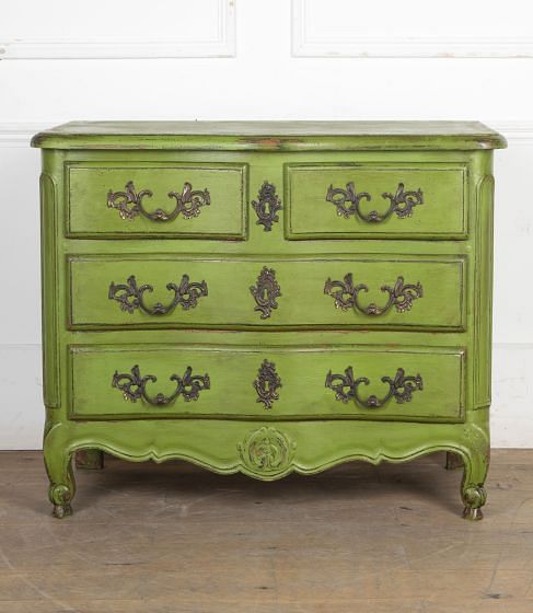 20th Century Painted Serpentine Fronted Commode CC8526066