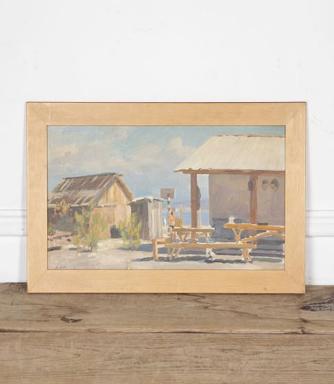 20th Century Russian Framed Oil on Board Painting WD2927055
