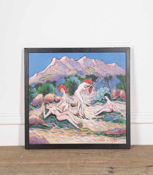 20th Century Signed Painting La Mont St Victoire WD1532471