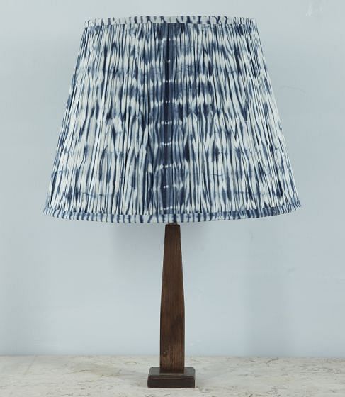 50cm Indigo Mandrem Cotton Lampshade DA6614200