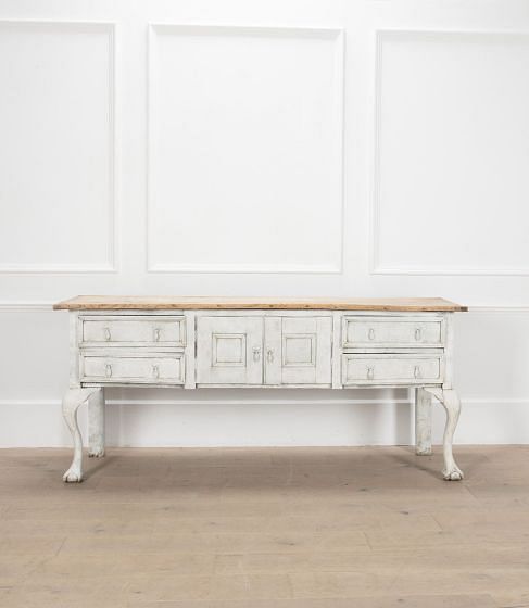 18th Century Painted Oak Dresser Base 8438192